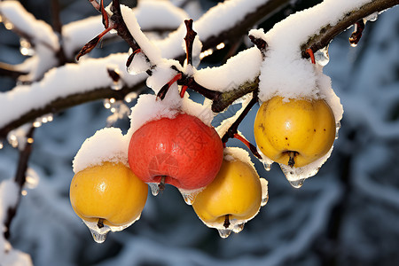 冬日的果树图片