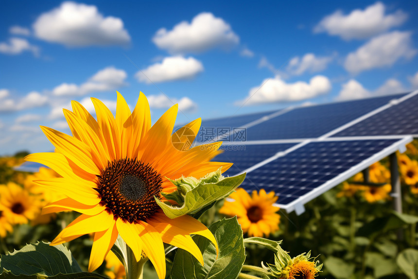 太阳能花新能源图片