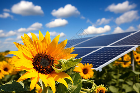 太阳能花新能源图片
