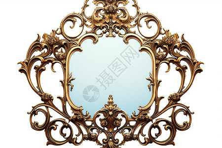 哥特式艺术华丽复古的镜子背景