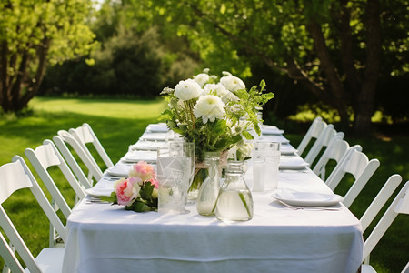 婚礼派对餐桌图片