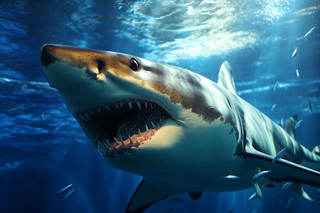 海底危险的鲨鱼图片