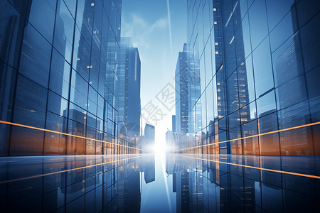 城市里的高楼建筑背景图片