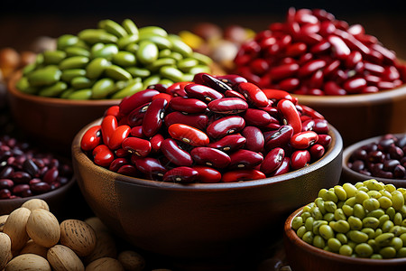 豆类与墨西哥豆甲虫高清图片