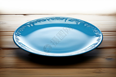 简单造型的餐盘背景图片