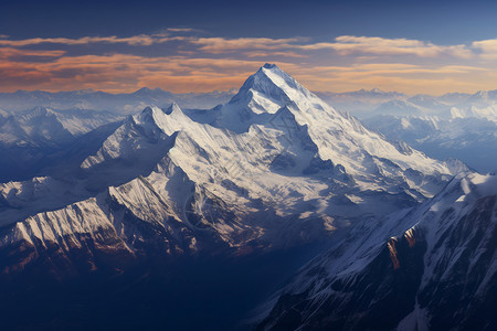 冰雪高山的壮丽背景图片