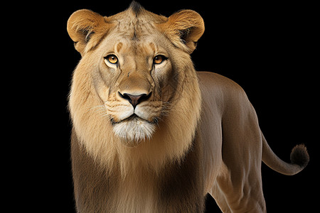 毛皮光滑的狮子高清图片