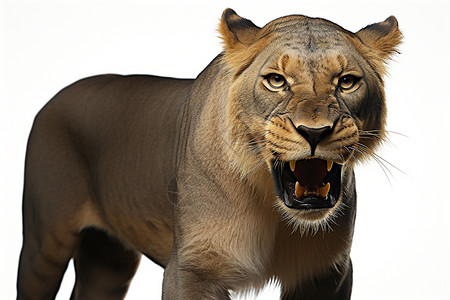 豹狮露出的野生动物背景