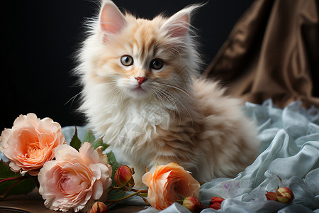娇柔可爱的猫咪背景图片