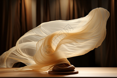 优雅舞动的丝绸背景图片