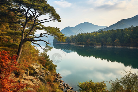 山水风光背景图片