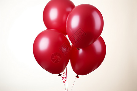 仪式感装饰的气球束背景图片