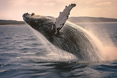 濒危物种的座头鲸图片