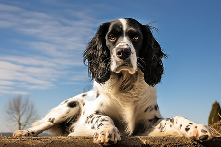 史无迷人的史宾格犬背景