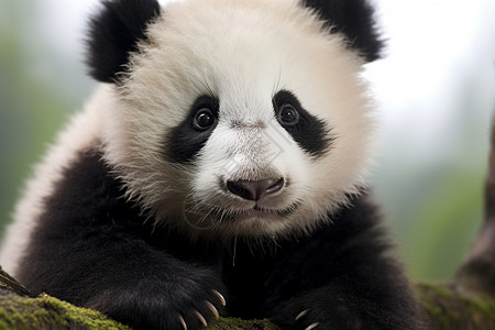 国宝动物的大熊猫背景图片