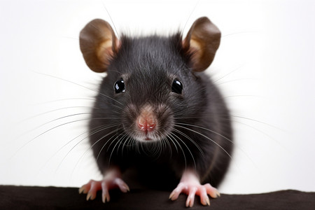 可爱小老鼠呆萌的黑色小老鼠背景