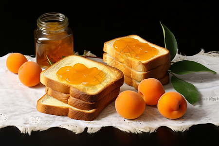 甜美口感的杏子酱图片