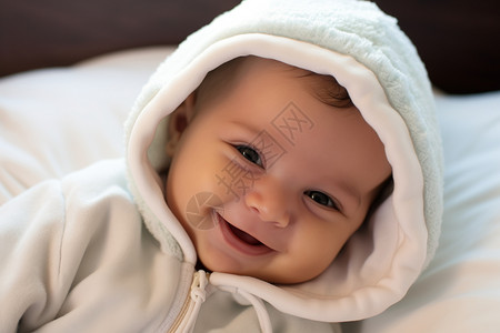 纯真笑容的小婴儿图片