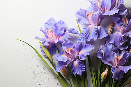 桌面上的紫色百合花背景