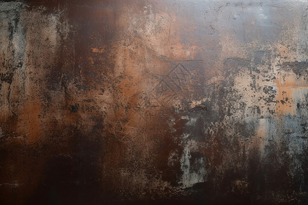 生锈的铁板背景图片