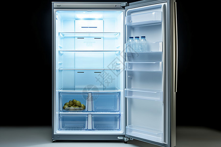 开门的冰箱单开门冰箱背景