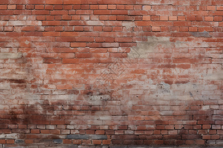 红砖墙红褐色尾高清图片