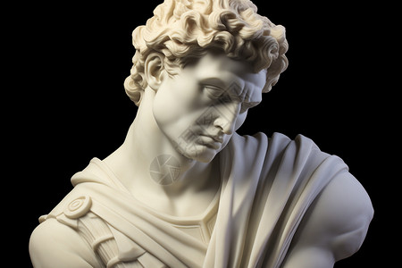 忧郁的雕像希腊艺术高清图片
