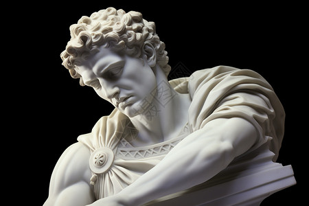 罗马艺术古罗马的雕像插画