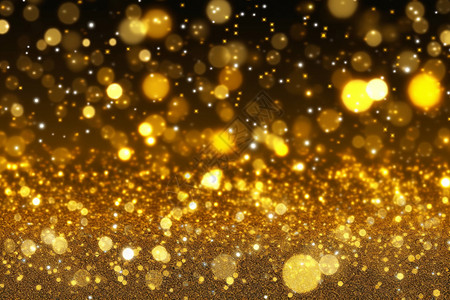 金色粒子素材金色闪光背景背景