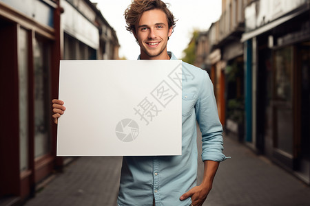 拿着画板的男人背景图片