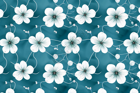 植物花朵的数字渲染背景图片