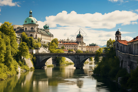 美丽的欧洲历史城市建筑景观图片