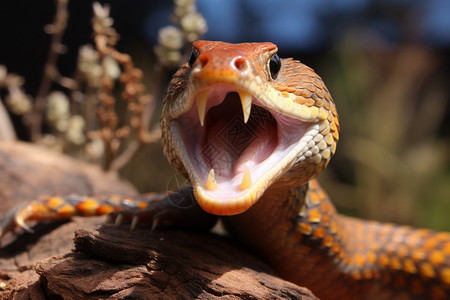 可怕的蛇爬行动物沙漠蛇高清图片