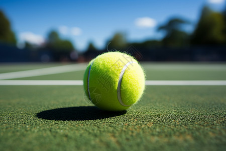 绿色的网球背景图片