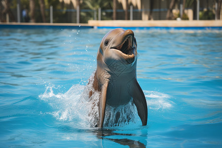 灰色海豚可爱的哺乳动物背景