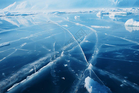 冰封的湖泊旅行冰架高清图片