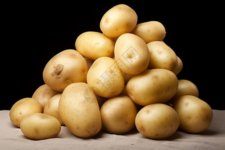 一堆土豆背景图片