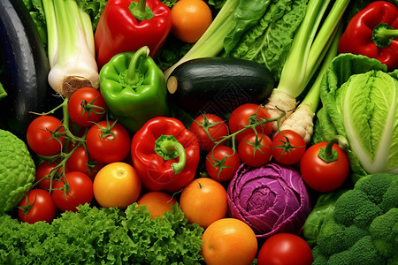 色彩缤纷的蔬菜图片