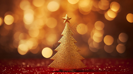 圣诞树闪光密封圣诞节的圣诞树设计图片
