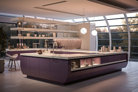 现代别墅厨房图片