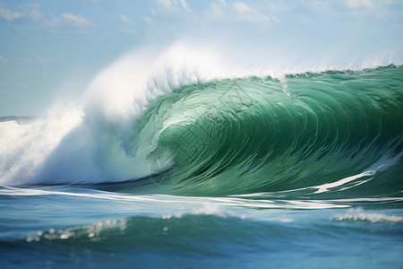 海水飞溅的巨浪图片