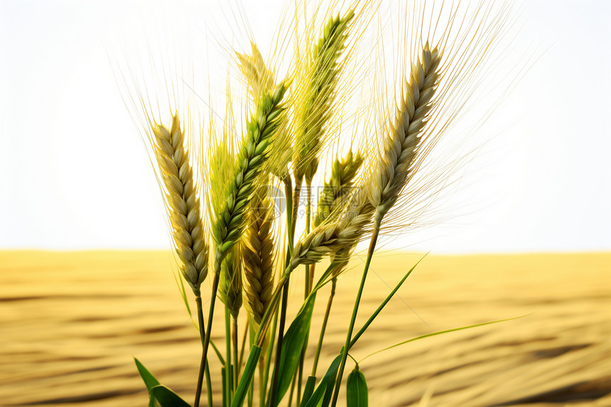 田园风光中的小麦图片