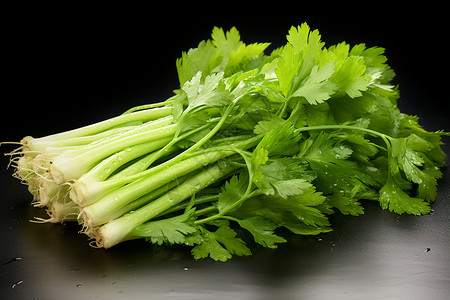 新鲜纯天然的芹菜背景图片