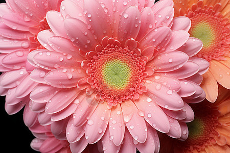 花朵上的水滴背景图片