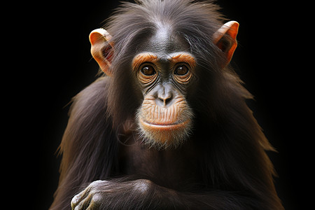 聪明的大猩猩背景图片