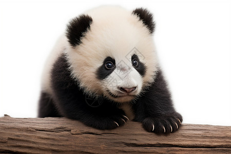 毛茸茸的大熊猫幼崽图片