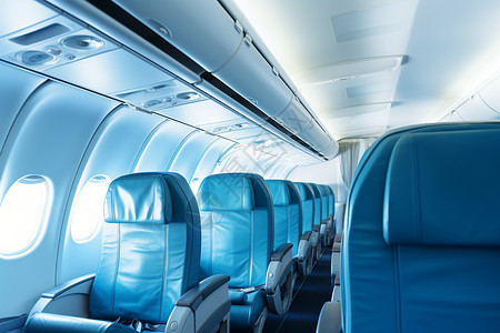 飞机上舒适的座椅背景图片