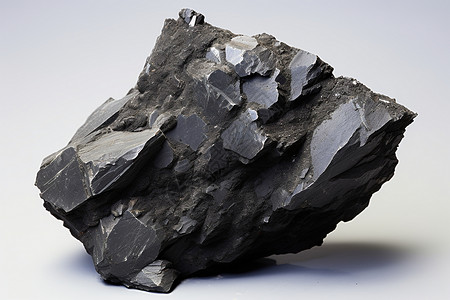 黑色的沙晶石矿石背景图片