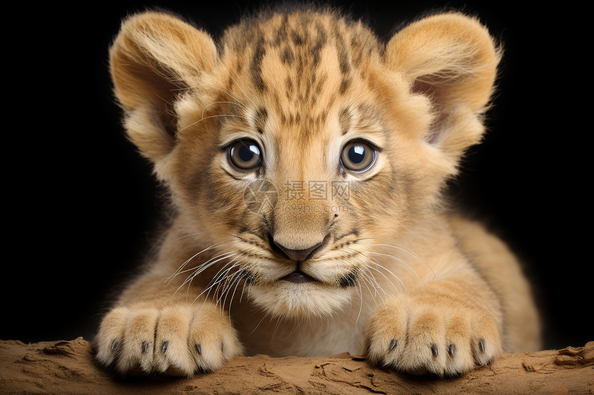 毛茸茸的美洲狮幼崽图片