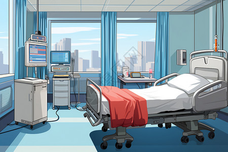 高级护理病房背景图片